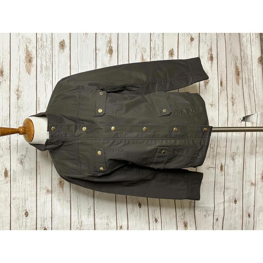 J.Crew olive green cotton relaxed boyfriend utility/field jacket Size Medium